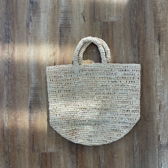 Jenni Kayne Woven Raffia Tote in Natural - Picture 3 of 11